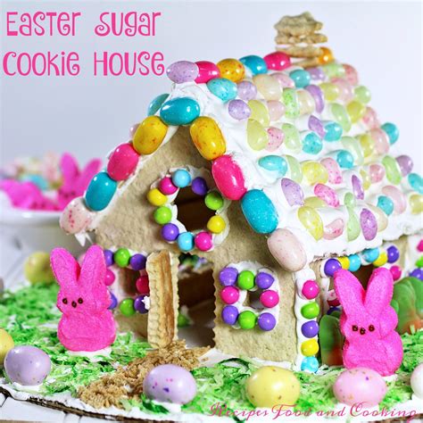Easter Sugar Cookie House - Recipes Food and Cooking