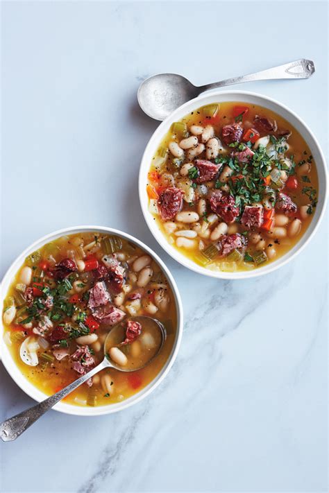 Slow-Cooker White Bean and Ham Hock Soup