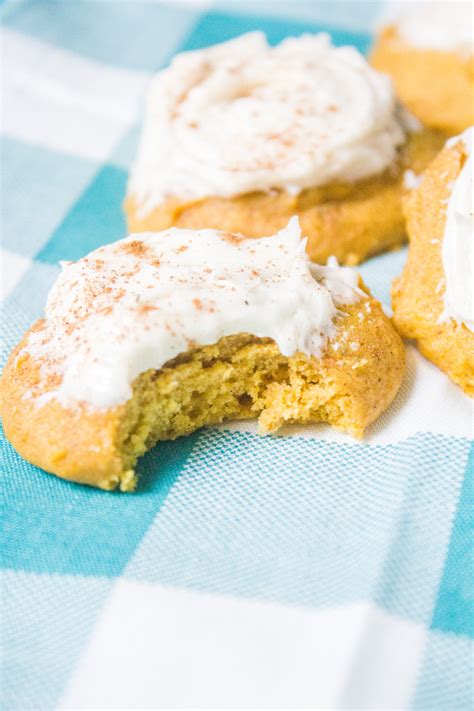Pumpkin Cookies with Cream Cheese Frosting | Daily Dish …