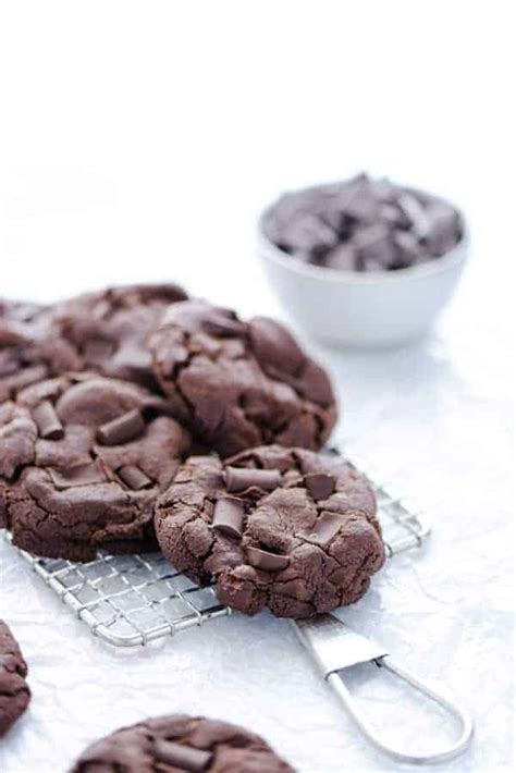 Gluten Free Double Chocolate Chip Cookies - What the Fork