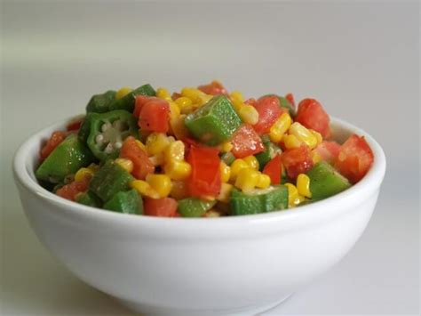 Corn With Okra And Tomatoes Recipe | CDKitchen.com
