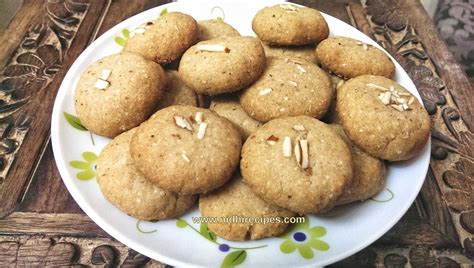 Eggless Almond Cookies - Nidhi Recipes