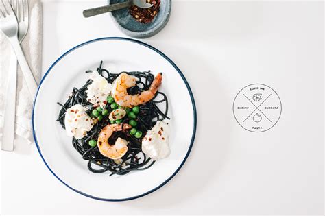 Squid Ink Pasta with Shrimp and Burrata Recipe - i am …