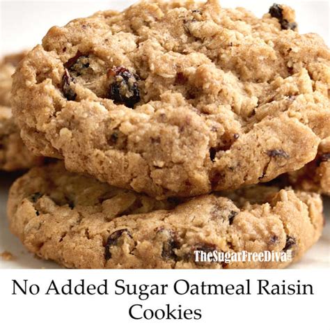No sugar added oatmeal and raisin cookies - THE SUGAR …