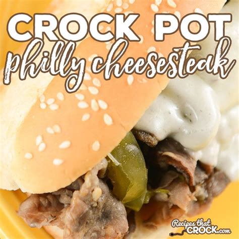 Crock Pot Philly Cheesesteak - Recipes That Crock!