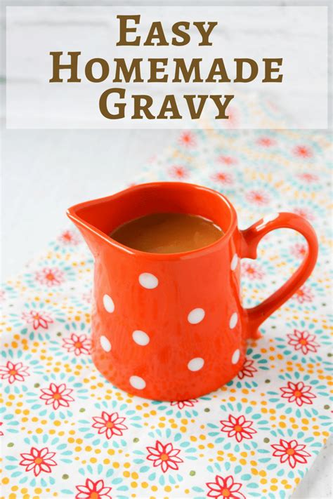 Easy Homemade Gravy Recipe - Crayons & Cravings