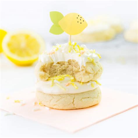 Soft & Thick Lemon Sugar Cookies - Design Eat Repeat