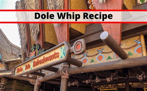 Disney Parks Famous Dole Whip Recipe to Bring the …