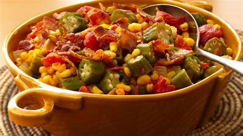 Okra, Corn and Tomatoes Recipe - BettyCrocker.com