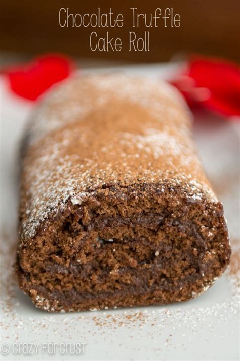 Chocolate Truffle Cake Roll - Crazy for Crust
