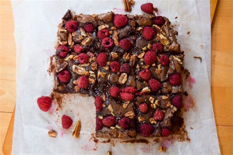 These Olive Oil Raspberry and Sea Salt Brownies Will