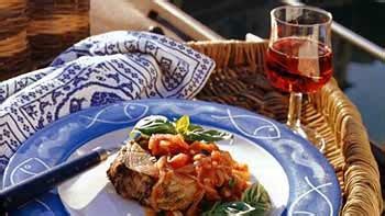 Tuna with Tomato-Basil Sauce Recipe | Epicurious