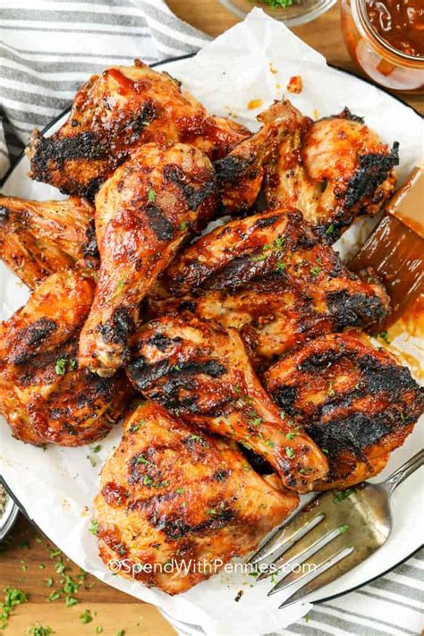 Grilled BBQ Chicken - Spend With Pennies