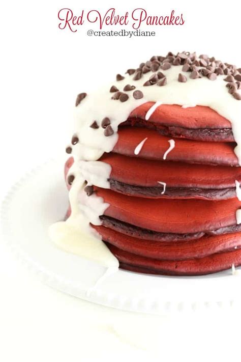 Red Velvet Pancakes | Created by Diane