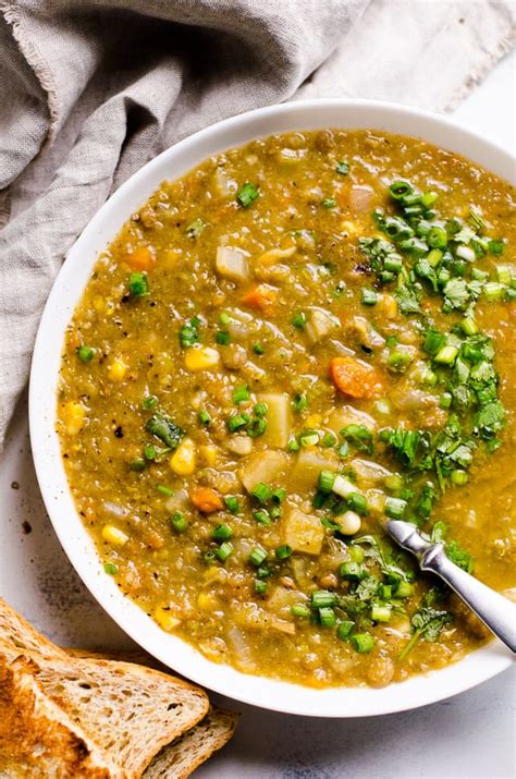 Slow Cooker Lentil Soup {Easy, Healthy!} - iFoodReal.com