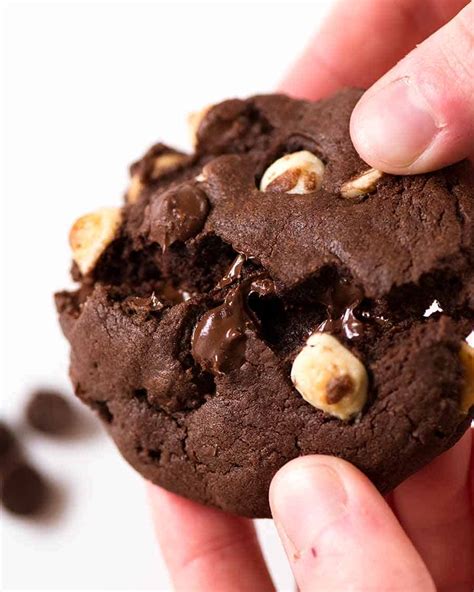 Outrageous Triple Chocolate Cookies - RecipeTin Eats