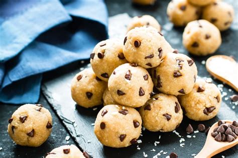 Healthy Chocolate Chip Cookie Dough Bites - Evolving …