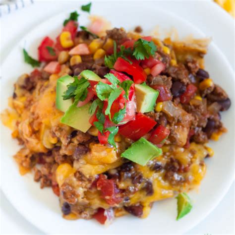 Crock Pot Mexican Casserole Recipe (and VIDEO) - Eating on a Dime