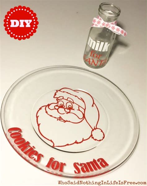 DIY Cookies for Santa Plate & Milk Bottle