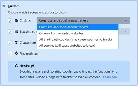 Websites say cookies are blocked - Unblock them