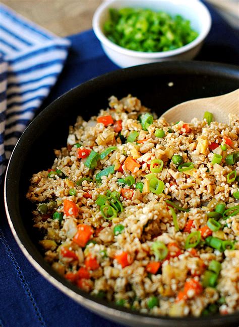 Healthy Cauliflower Fried Rice - Eat Yourself Skinny
