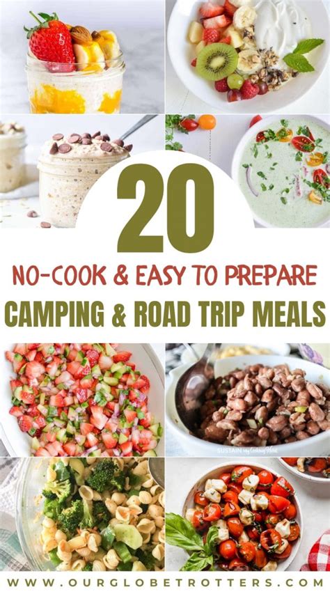 20 No-cook camping meals & road trip lunch ideas