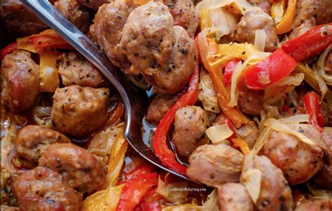 Italian Sausage and Peppers Recipe {LOW CALORIE!}