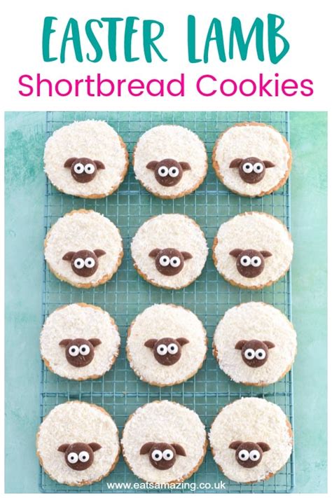 Easy Shortbread Sheep Cookies Recipe - Eats Amazing.