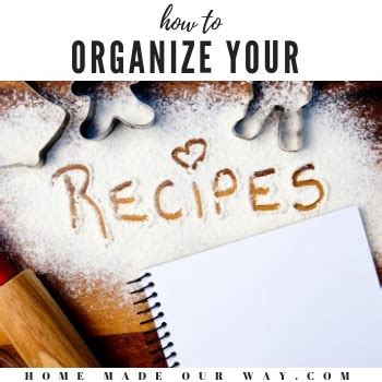 Your Recipes Organized: How to Organize Print and