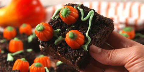 Best Pumpkin Patch Brownies Recipe - Delish.com