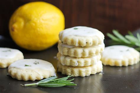 Lemon Rosemary Shortbread Cookies - Golden Barrel