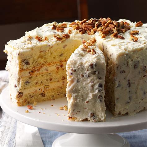 Butter Pecan Layer Cake Recipe: How to Make It - Taste of …