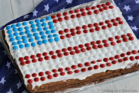American Flag Cookie Cake Recipe - Eating on a Dime