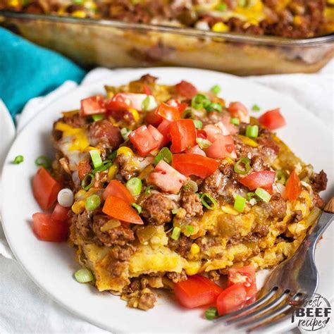 Mexican Ground Beef Casserole - Best Beef Recipes