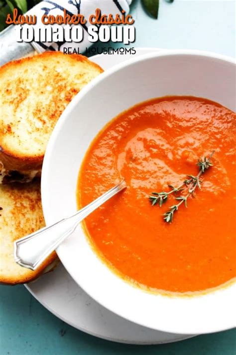 Slow Cooker Classic Tomato Soup - Real Housemoms