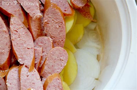 Recipe: Slow Cooker Potatoes, Sausage and Sauerkraut