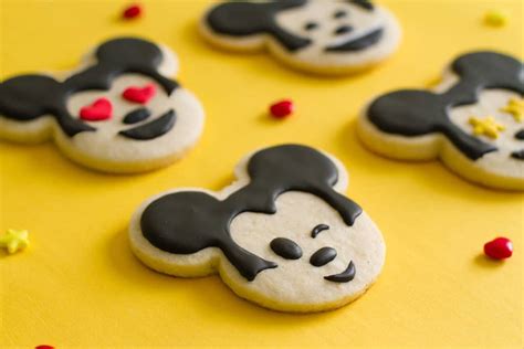 Super Cute Lemony Mickey Emoji Sugar Cookie Recipe