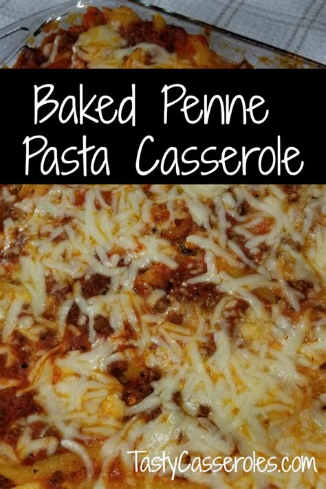 Baked Penne Pasta Casserole Recipe - Tasty Casseroles