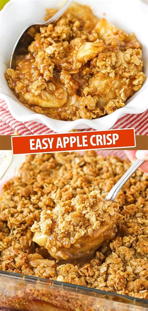 Easy Old Fashioned Apple Crisp Recipe | Life Love & Sugar
