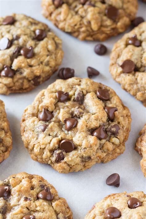 Soft and Chewy Oatmeal Chocolate Chip Cookies - Just so …