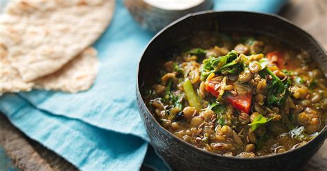 Green Lentil Curry with Kale - The Happy Foodie