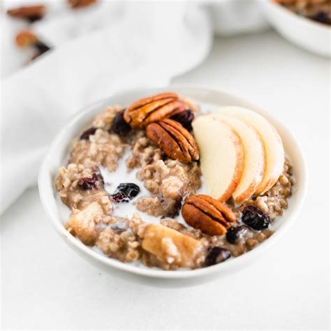 Overnight Slow Cooker Cranberry Apple Oatmeal - Lively …