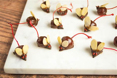 Chocolate-Covered Cherry Mice Recipe - The Spruce Eats