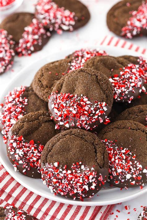 Chocolate Dipped Peppermint Sugar Cookies | Life Love …