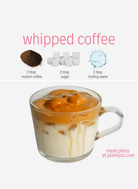 Whipped Coffee Recipe (Dalgona Coffee) - PlantYou