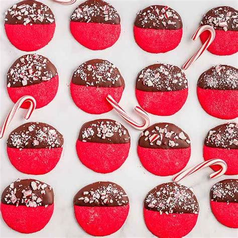 Chocolate Dipped Peppermint Cookie Recipe - Desserts …