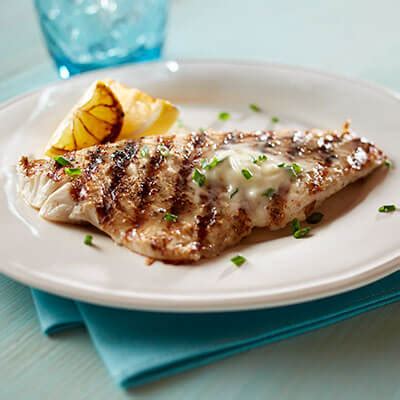Grilled Fish with Grilled Lemon Recipe | Land O’Lakes