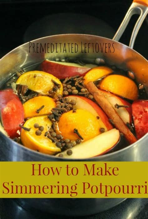 How to Make Simmering Potpourri: Recipe with Fruit