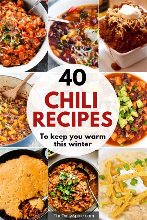 40 Easy Chili Recipes To Keep You Warm This Winter
