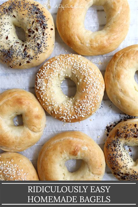 Ridiculously Easy Homemade Bagels - A Day in the Kitchen